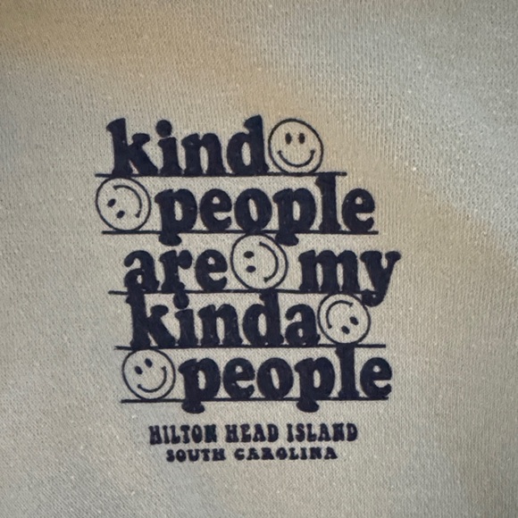 Hilton Head Hoodie with Blue Print - Picture 3 of 7